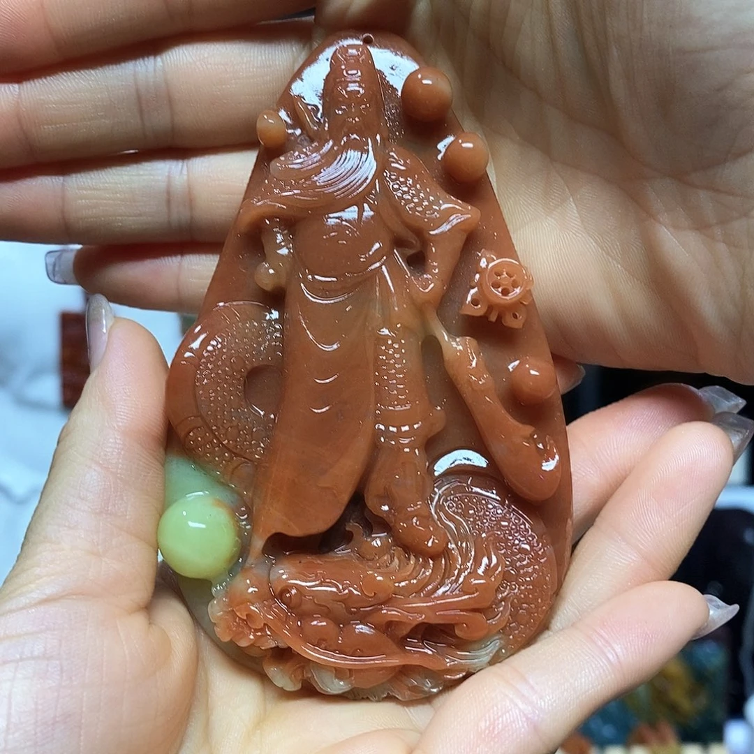 岫玉未镶嵌挂件吊坠