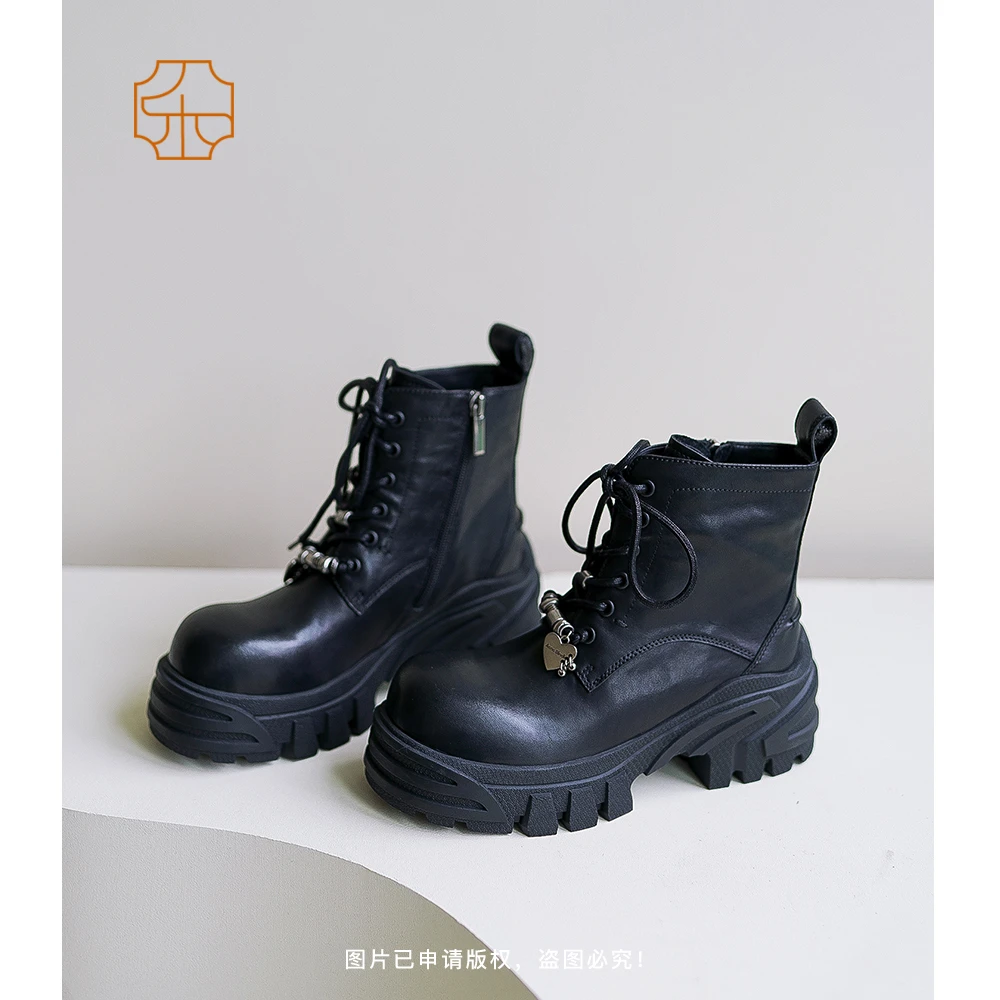 【LESIFAN】新款时尚厚底系带马丁靴2357-608