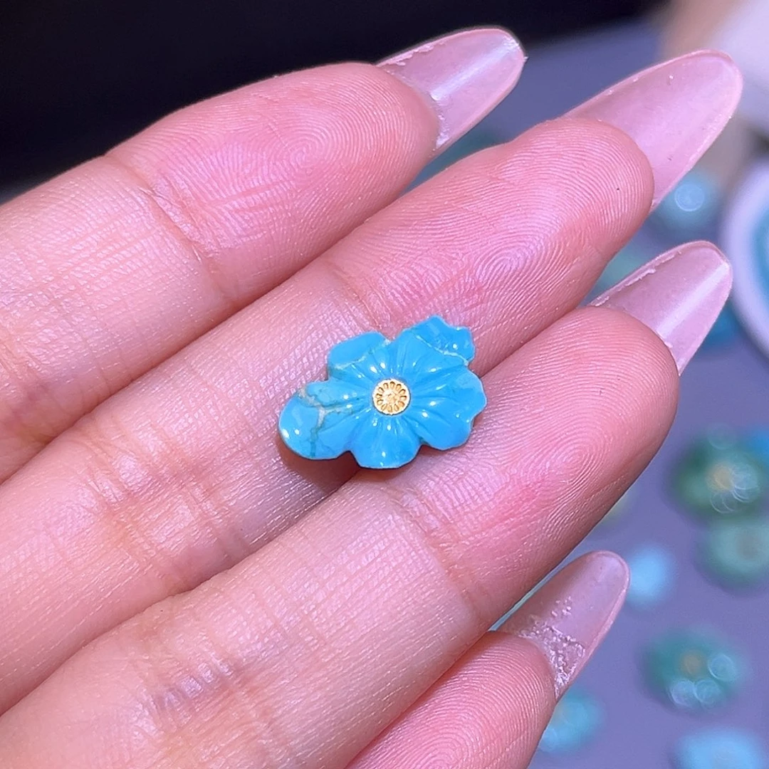 未镶嵌绿松石珠宝半成品