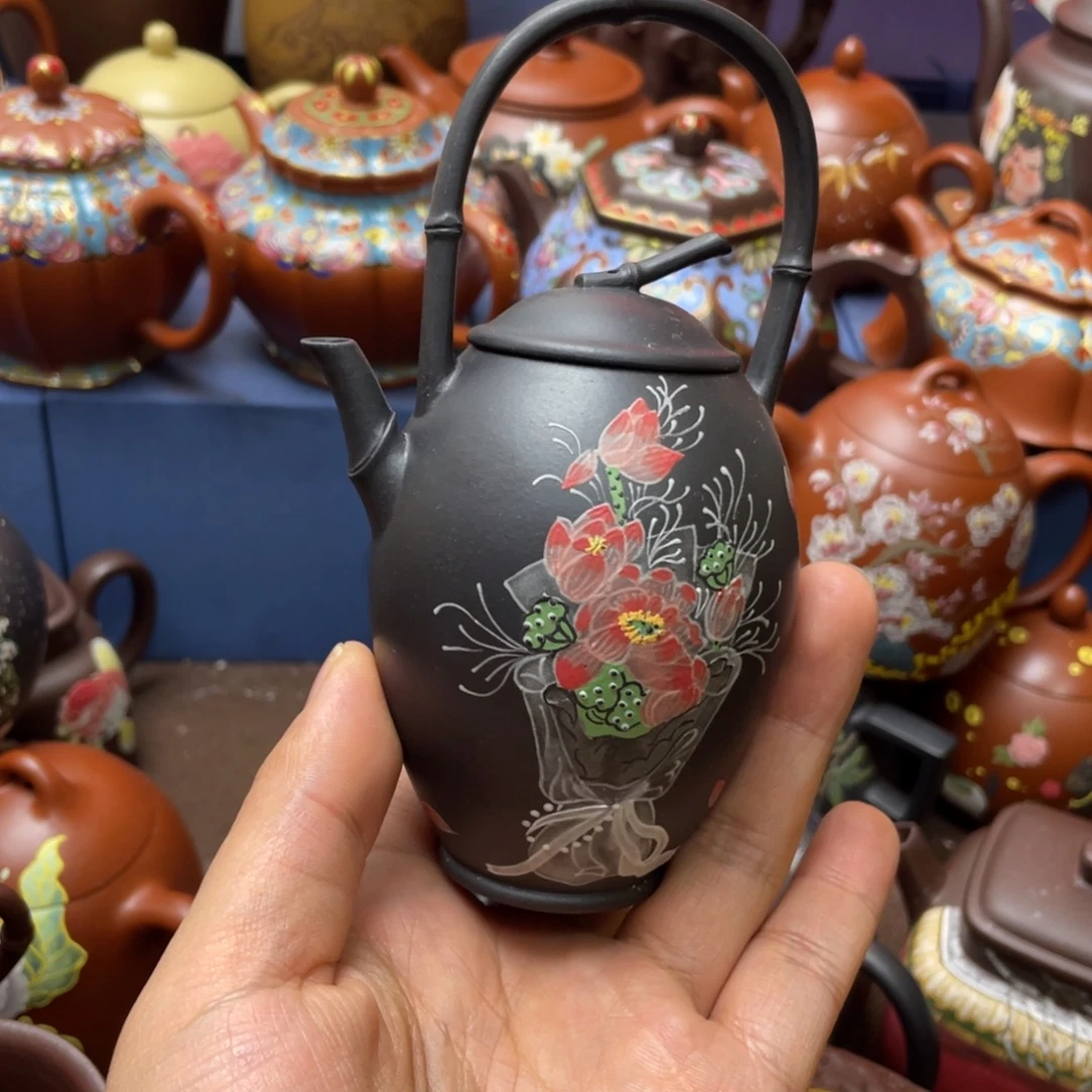 蟹***️茶杯紫砂紫砂茶壶150cc