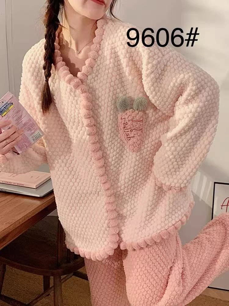 12号链接【120-A129清仓断码】秋冬季休闲薄款睡衣女找到编码拍下