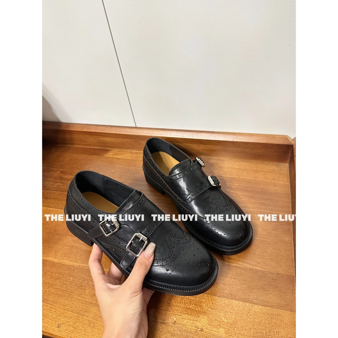 【LIUYI】英伦风重工真皮小皮鞋2728