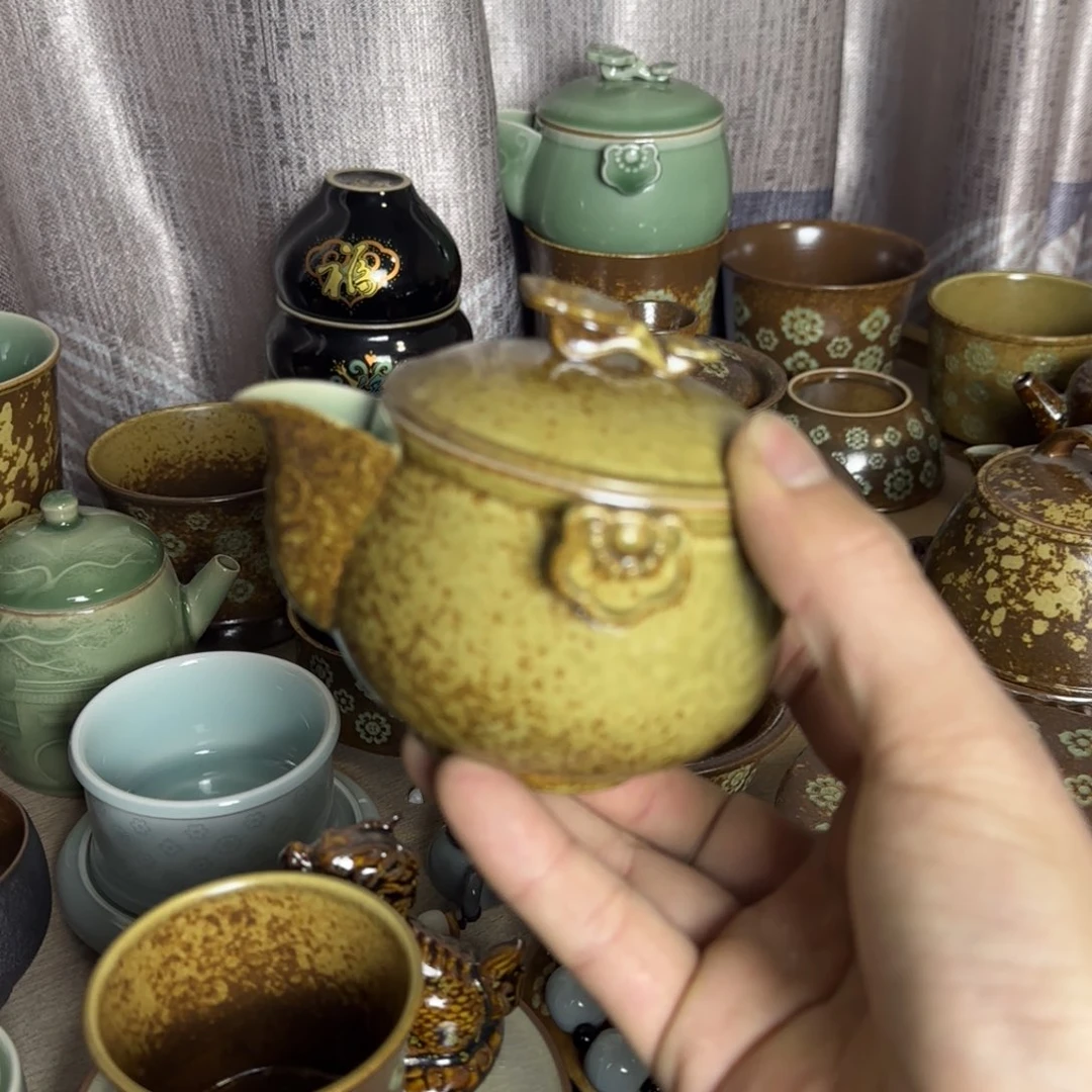 小金茶具青瓷茶器