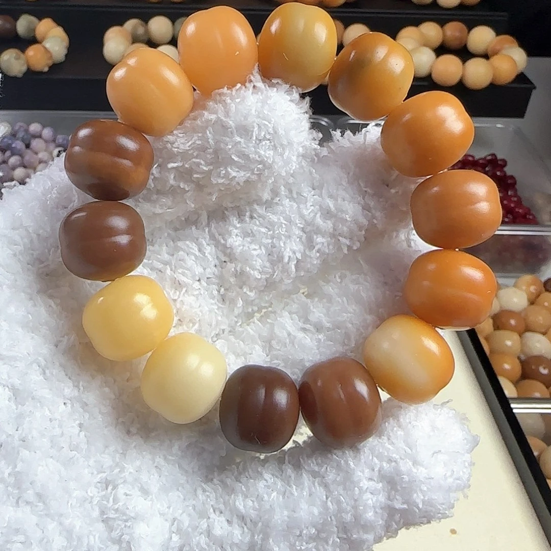 菩提根/象牙果手串瑕疵卡18苹果汉堡手串一条