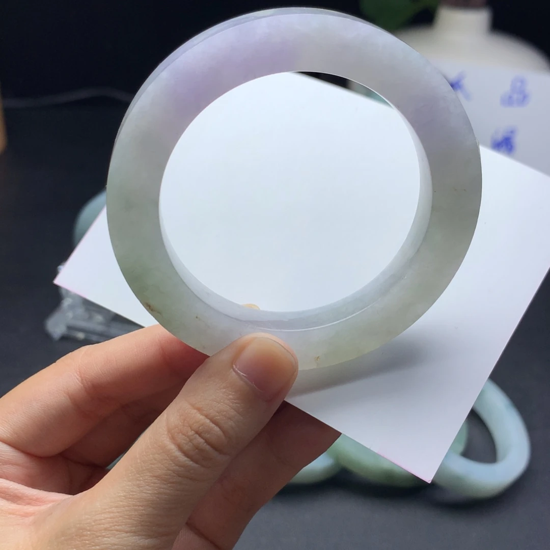 定制翡翠未镶嵌翡翠手镯50-55