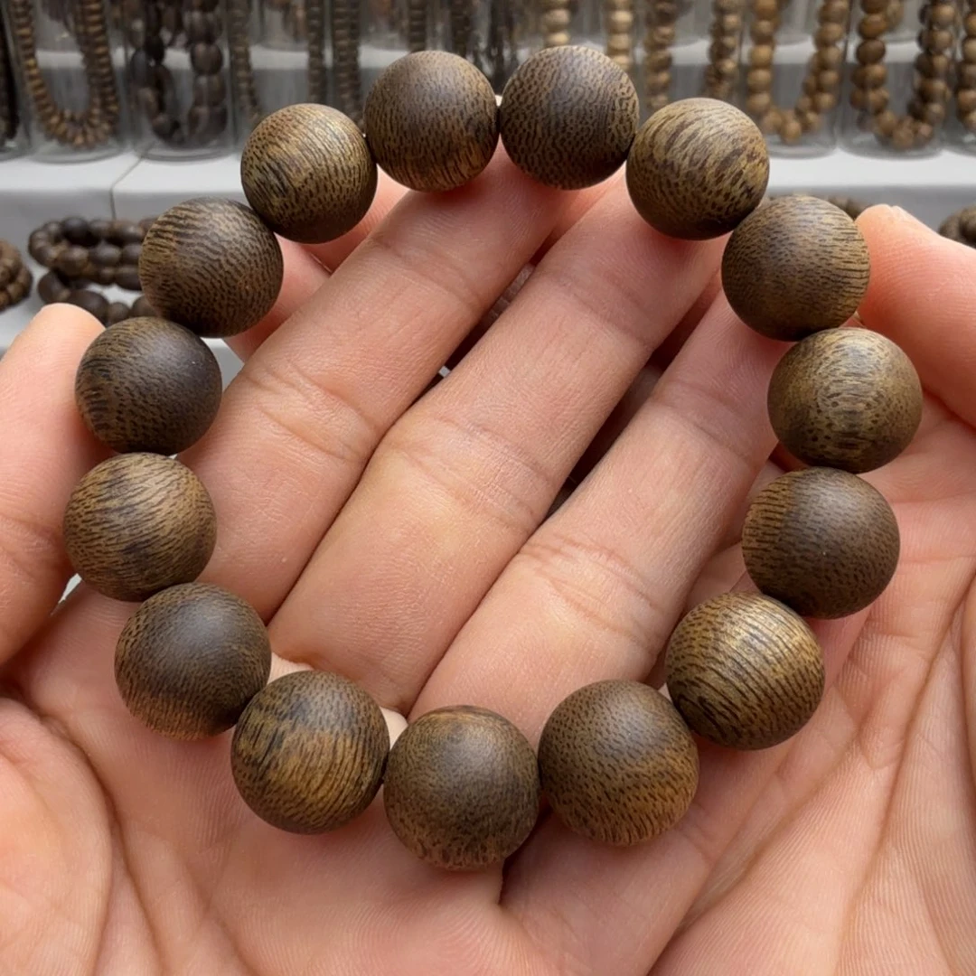 手串沉香棋楠沉香乌身九九沉卡14+保23克