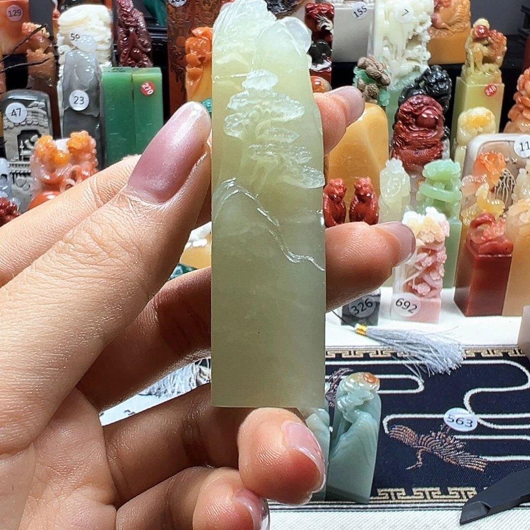 石***海寿山石印石寿山石雕刻