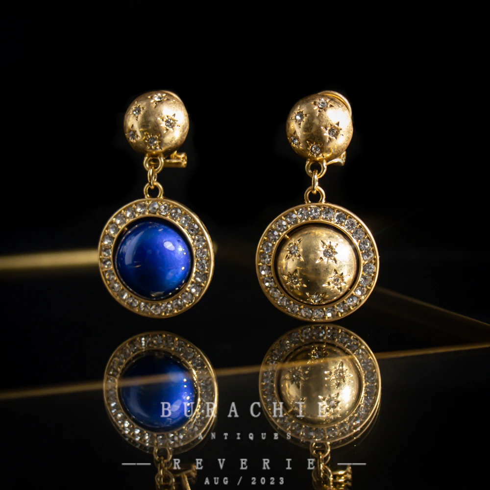 铜合金仿水晶耳饰 【7299】周年珍藏英｜经典原标克拉款CrownFrett