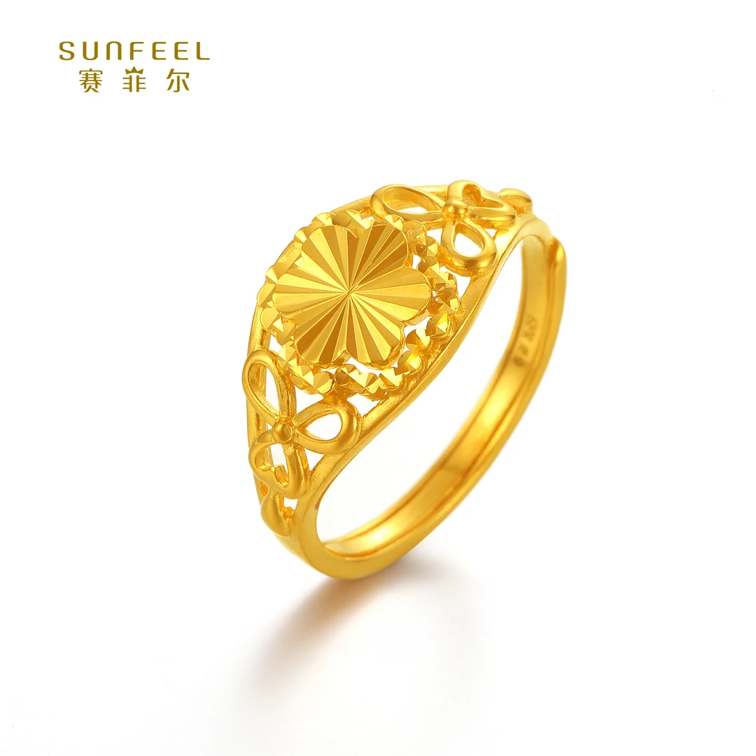 SUNFEEL/赛菲尔【二十五店】足金5G花篮艺术戒指5GJ00231