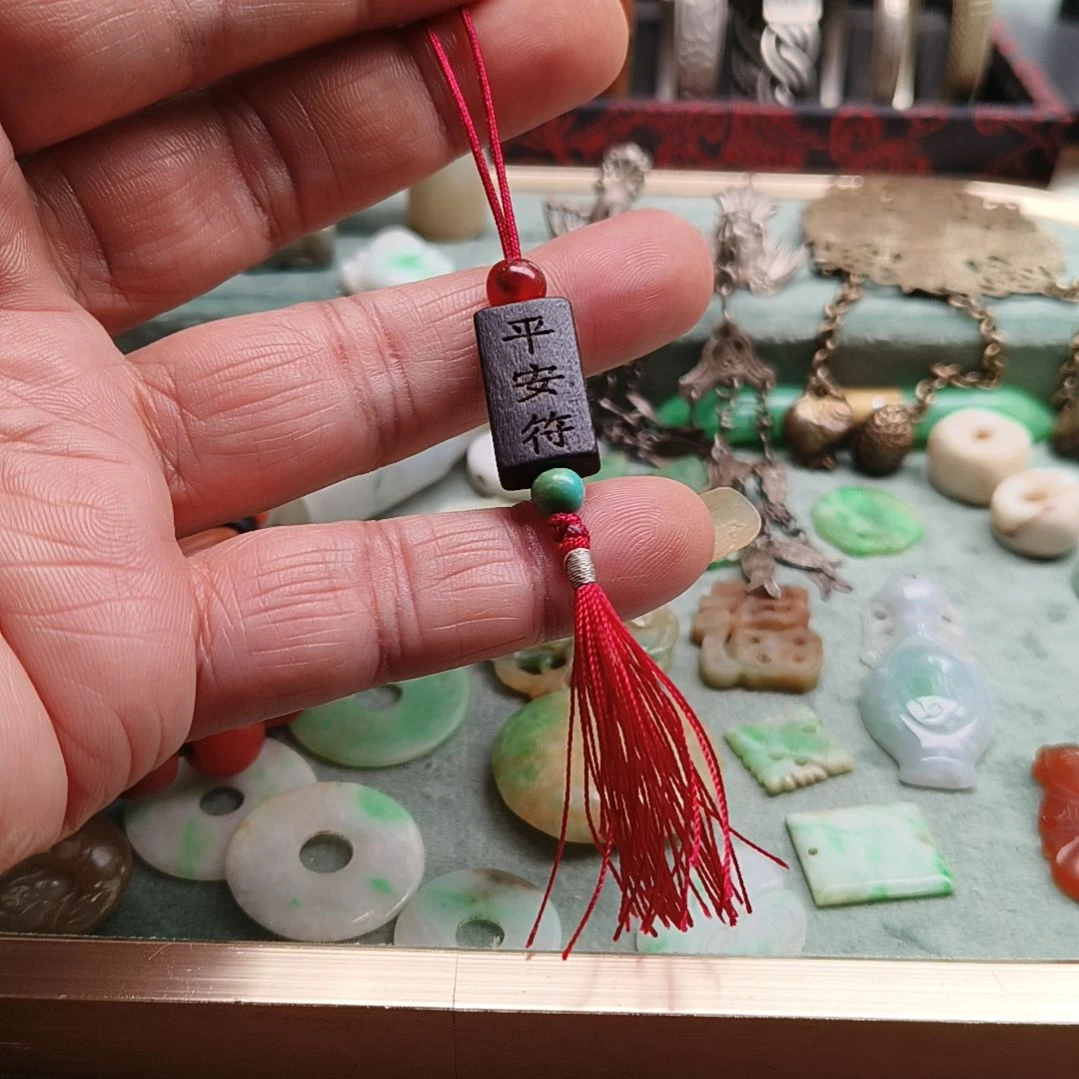 木质非金属DIY吊坠饰品手机挂车挂