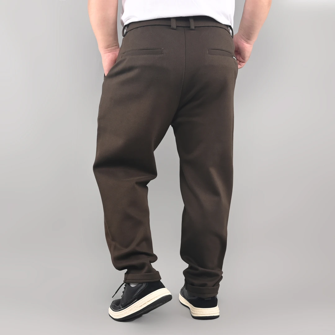 UM工作室精工超高质常规型加绒商务休闲裤