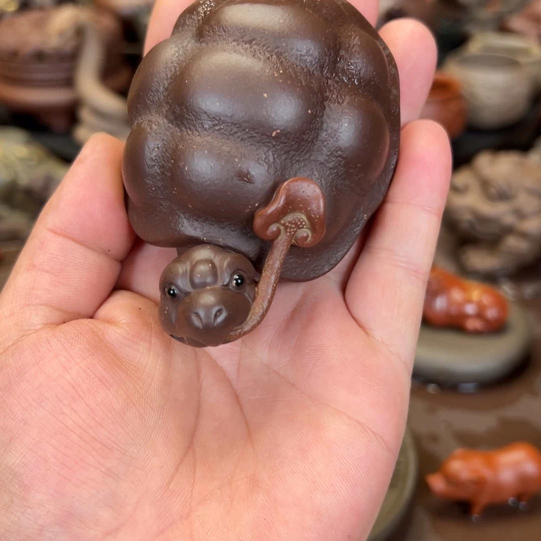 茶宠紫砂紫砂寿龟