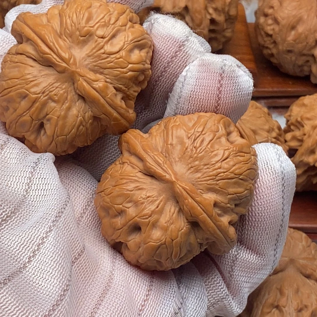 紅***華文玩核桃吊坠44尺寸元宝