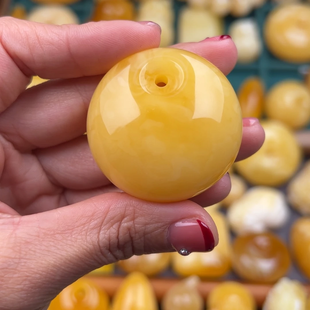 琥珀裸石未镶嵌纯天然琥珀蜜蜡无优化