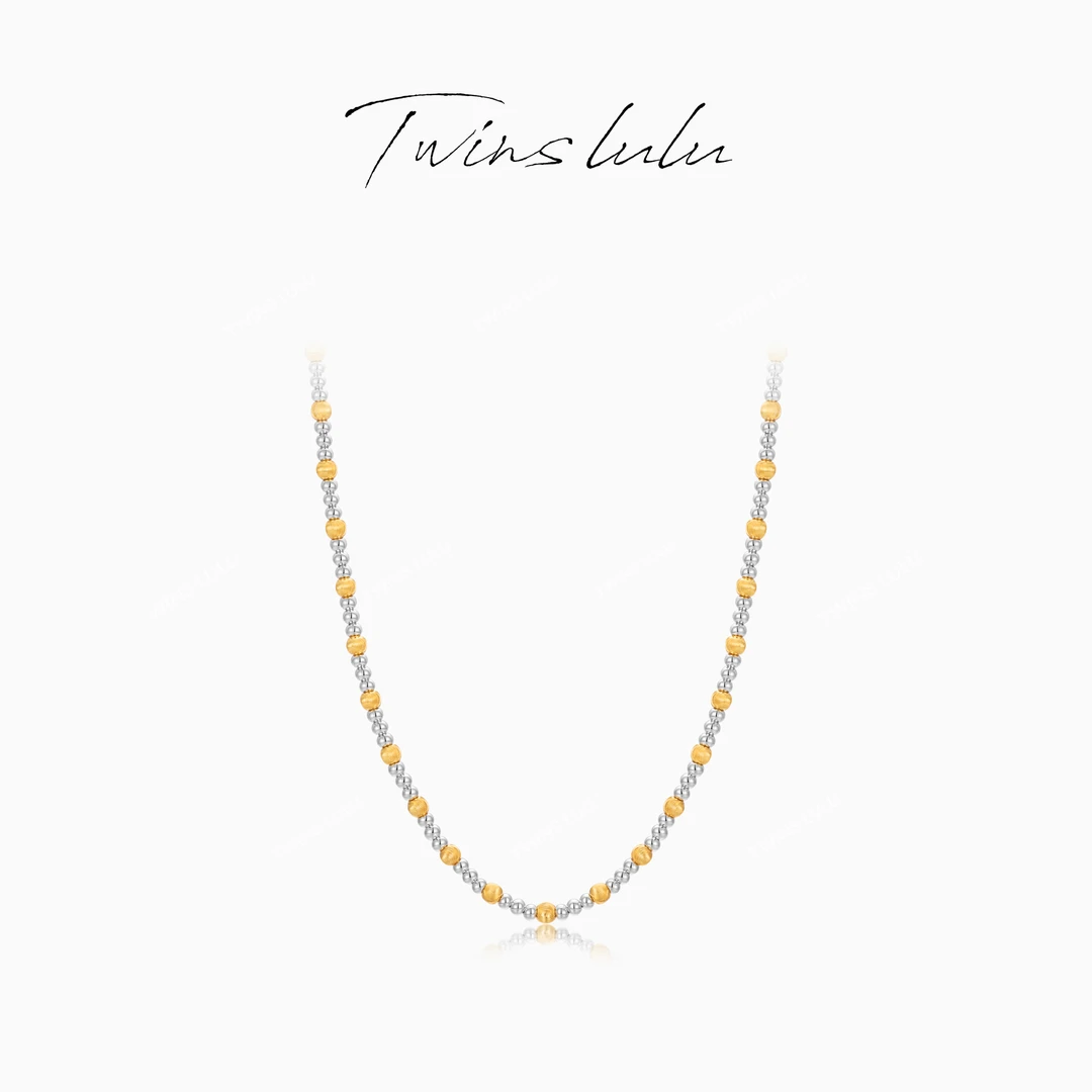 TWINS LULU 镀K金  首饰女款小众高级感时尚珠珠项链TSJ10006