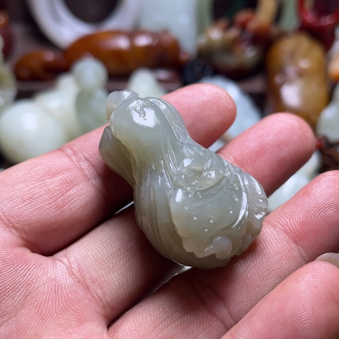 和田玉未镶嵌挂件