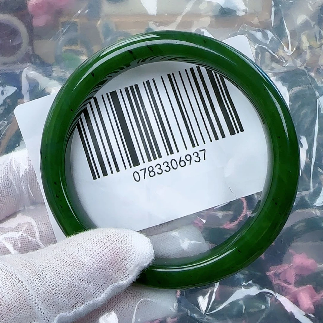 和田玉（碧玉）手镯未镶嵌微瑕59