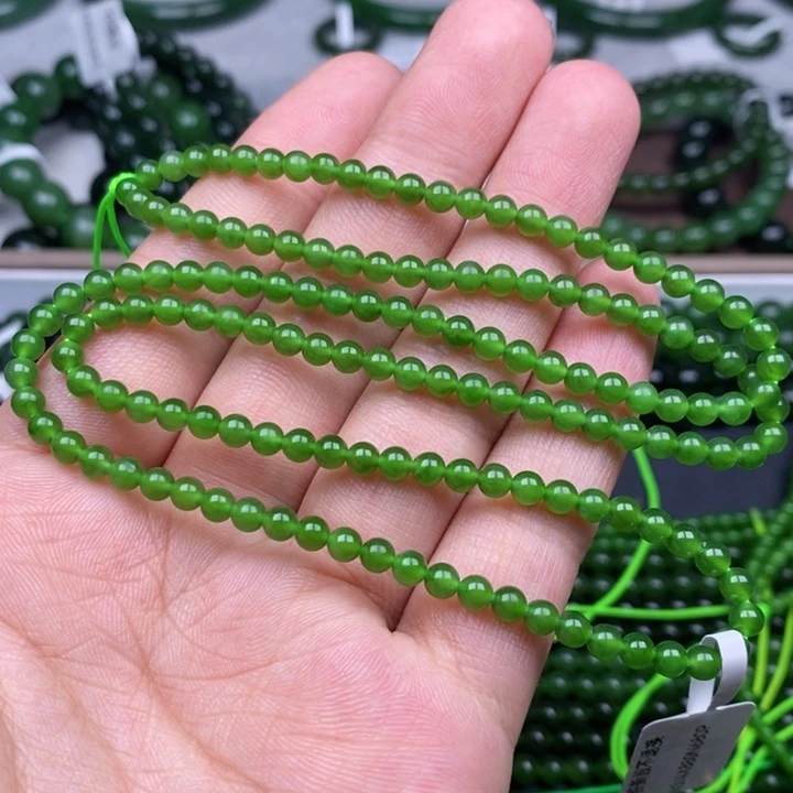 项链未镶嵌和田玉（碧玉）桐*