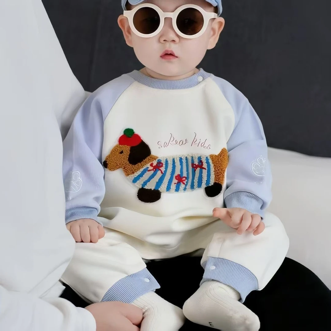 童泰新款童装衣春秋季婴儿秋装哈衣爬服新生儿衣服2025新款外出服