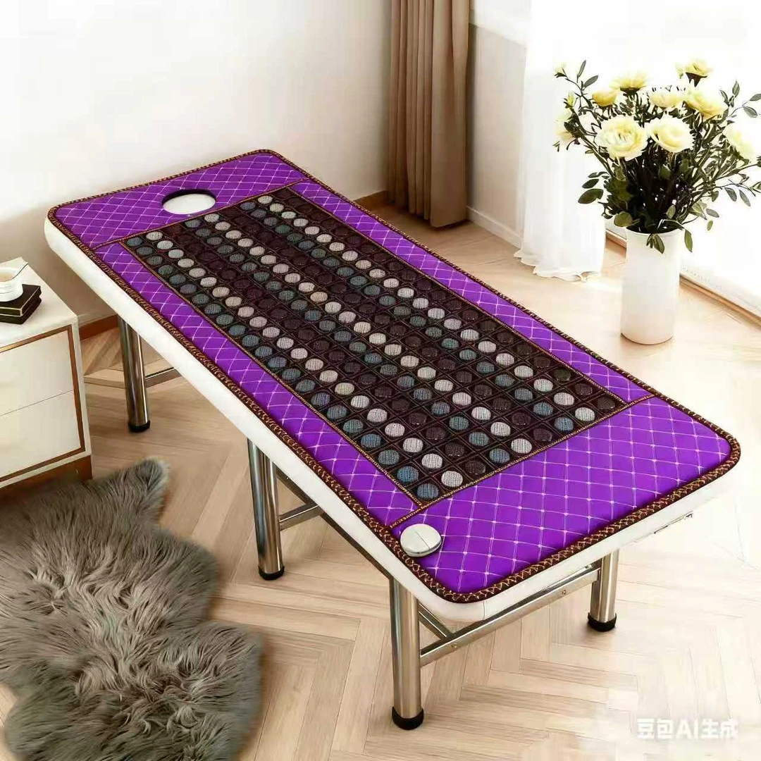 美容院同款玉石锗石火山石砭石床垫加热数字显示线下体验店同款