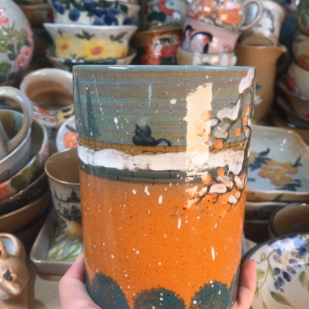 景德镇手工手绘杯