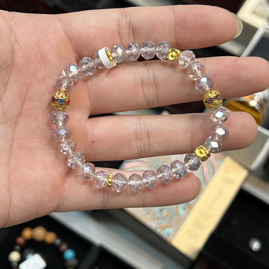 白色单圈手串无礼盒