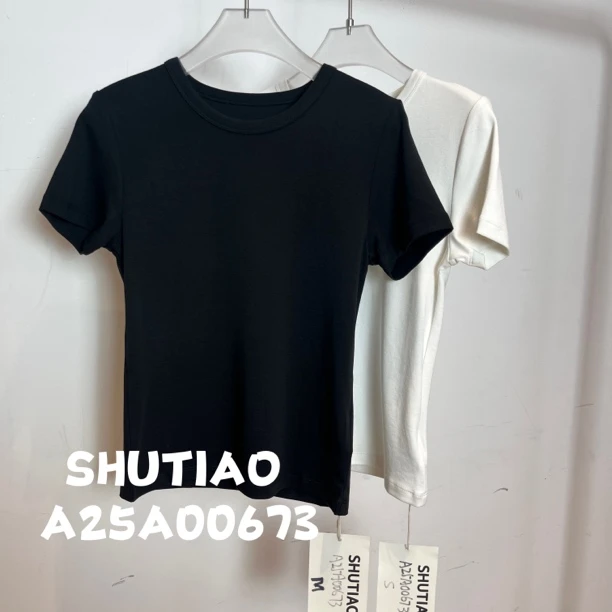 【SHUTIAO】2024秋冬：新款小众设计款T恤A25A00672