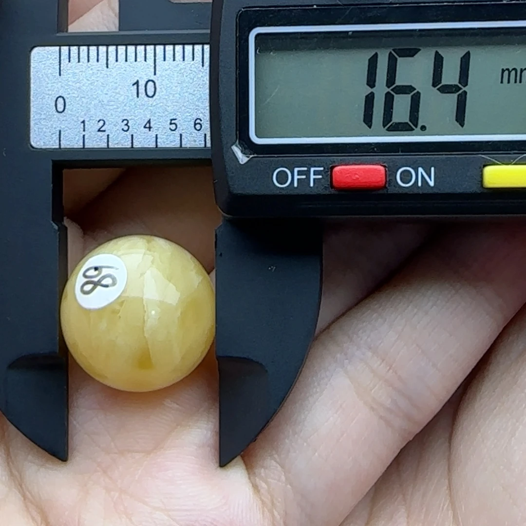 蜜蜡未镶嵌裸石微瑕飘花圆珠