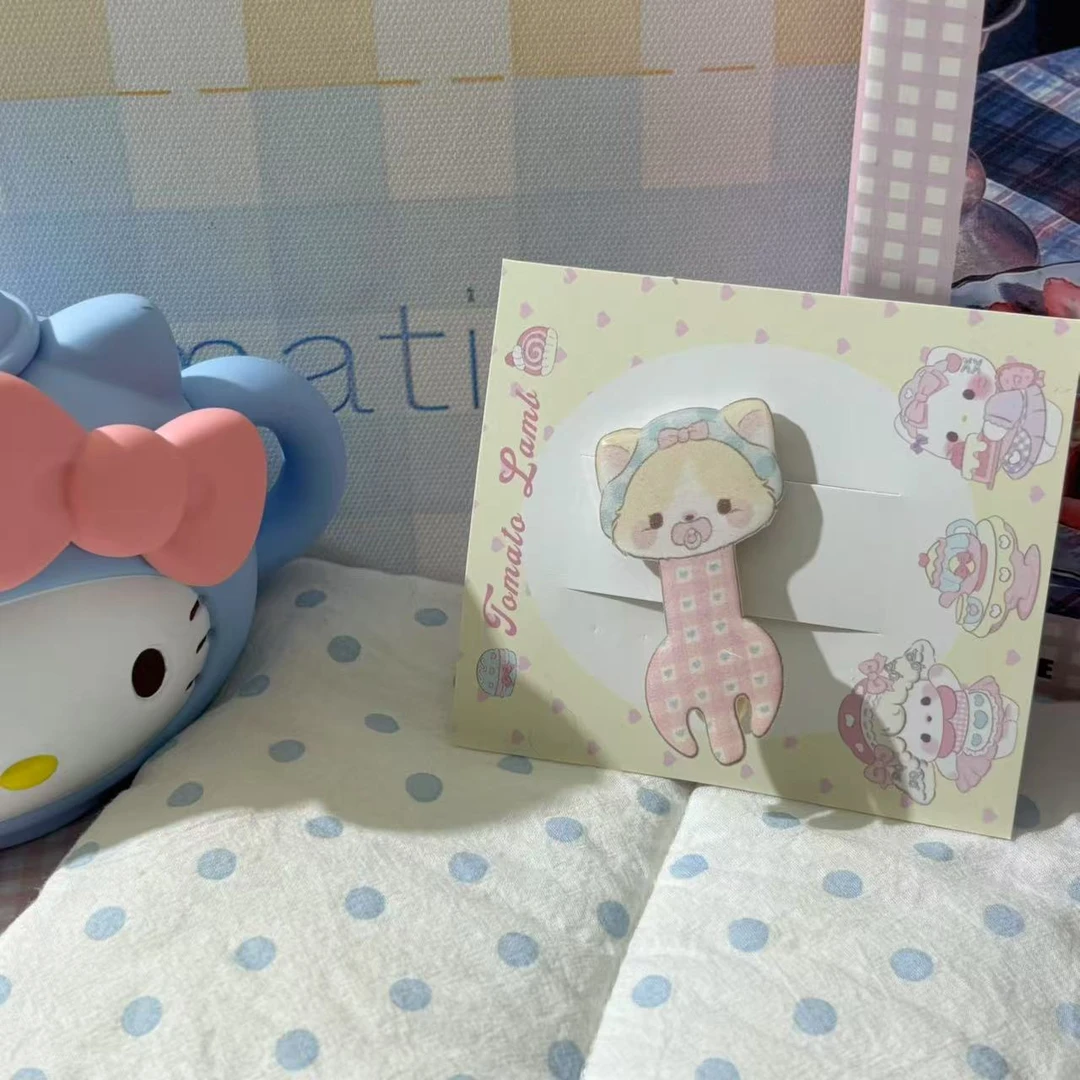 8303猫咪叉子发夹