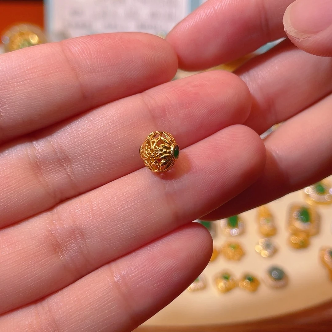 吊坠(不含链)银S925镶嵌翡翠