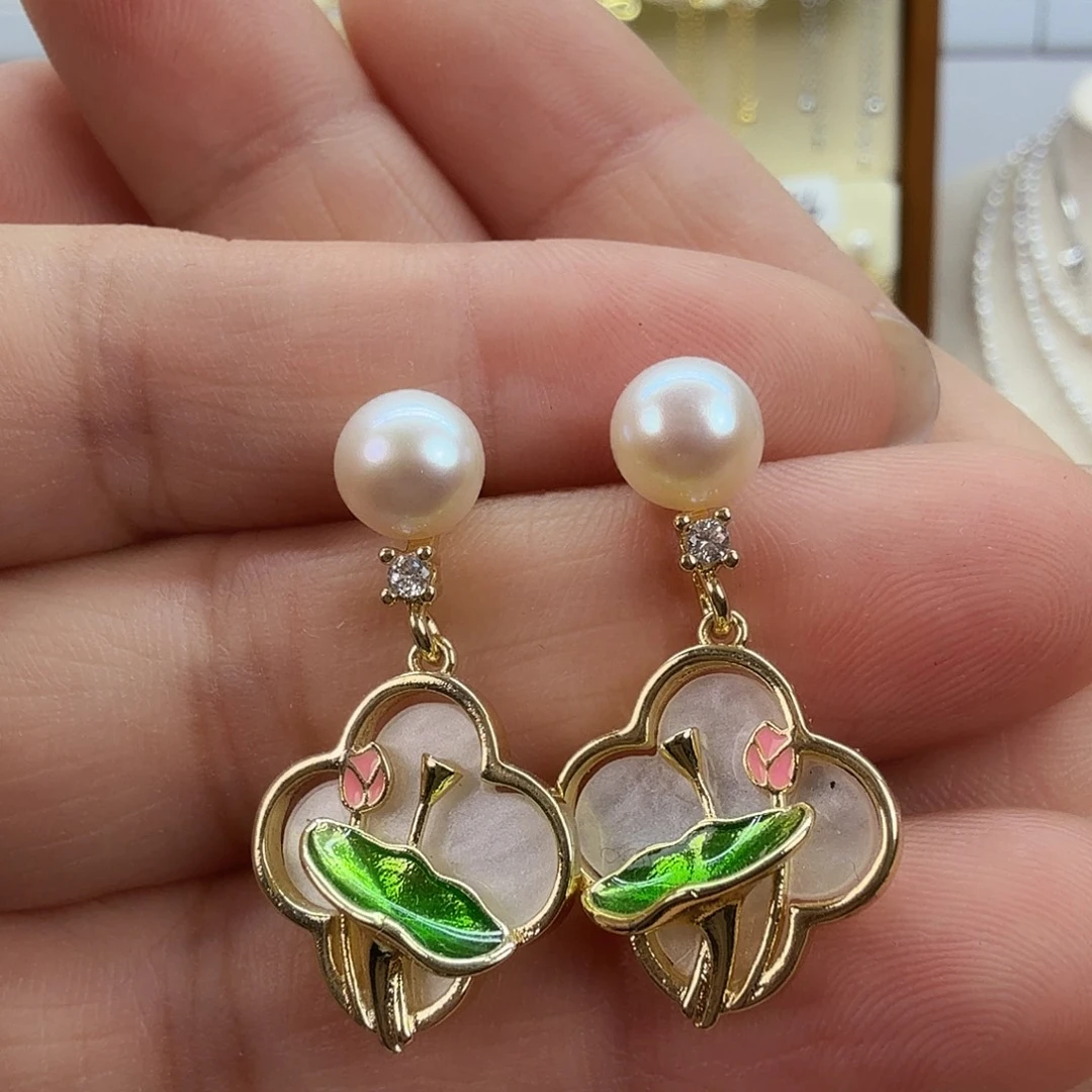 未镶嵌淡水珍珠耳饰