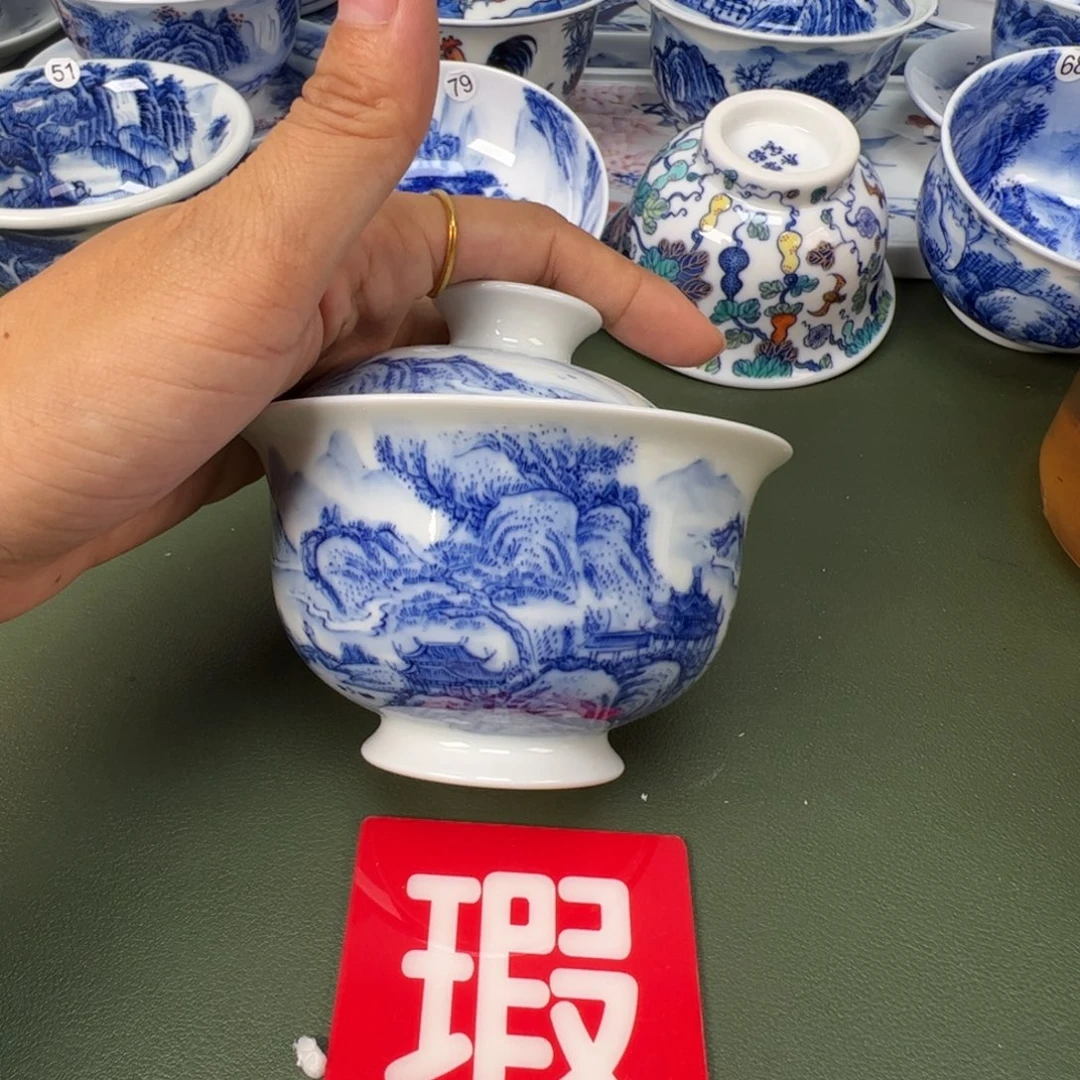 景德镇纯手工纯手绘茶具木木89