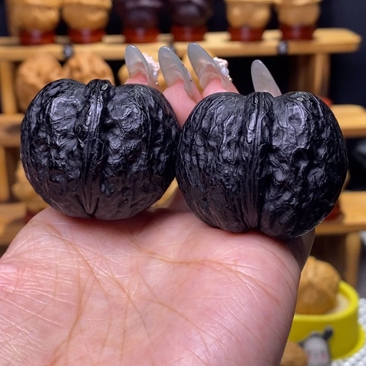 文玩核桃把件炸二35号41尺