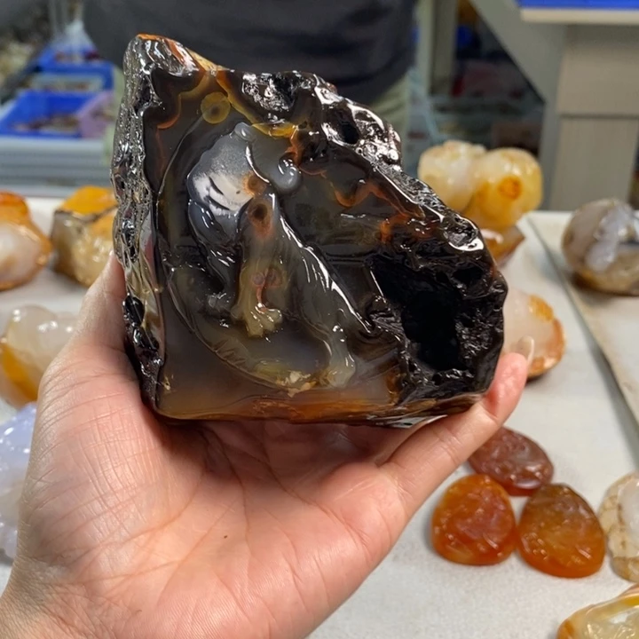 玛瑙/玉髓吊坠(不含链)未镶嵌