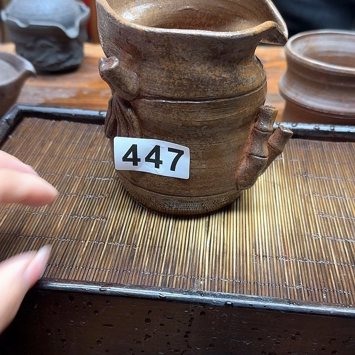 纯手工制作粗陶茶具