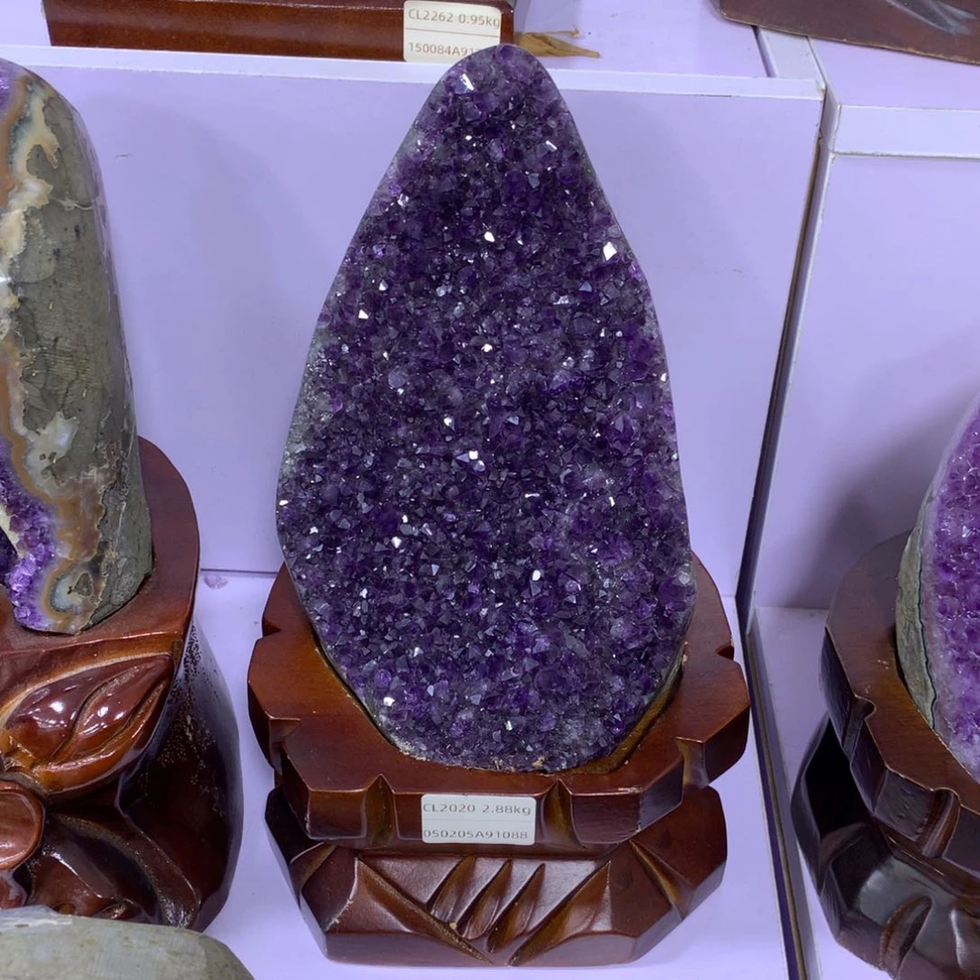 未镶嵌大型摆件（非配饰）紫晶乌拉圭原矿晶山摆件 福利