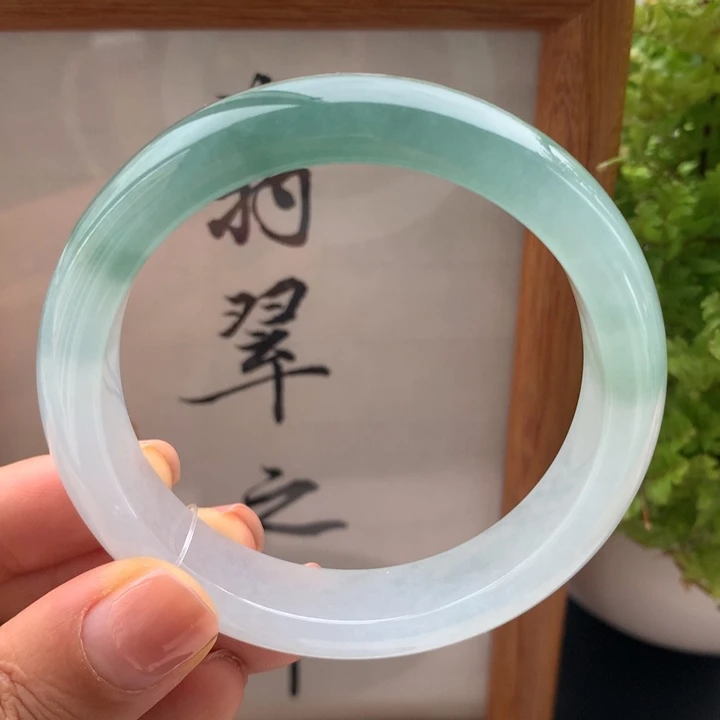 未镶嵌手镯翡翠翡翠手镯53半山半水