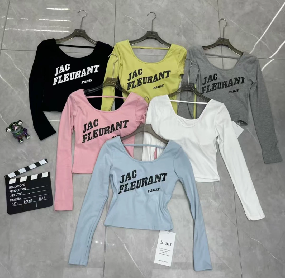 春季新款辣妹上衣，后背露背