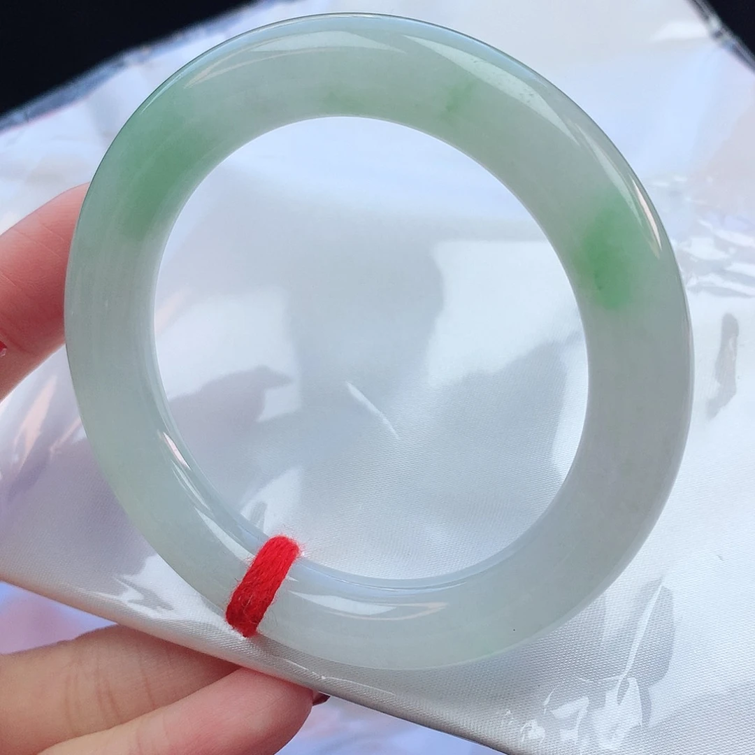 翡翠手镯未镶嵌55圆条100117