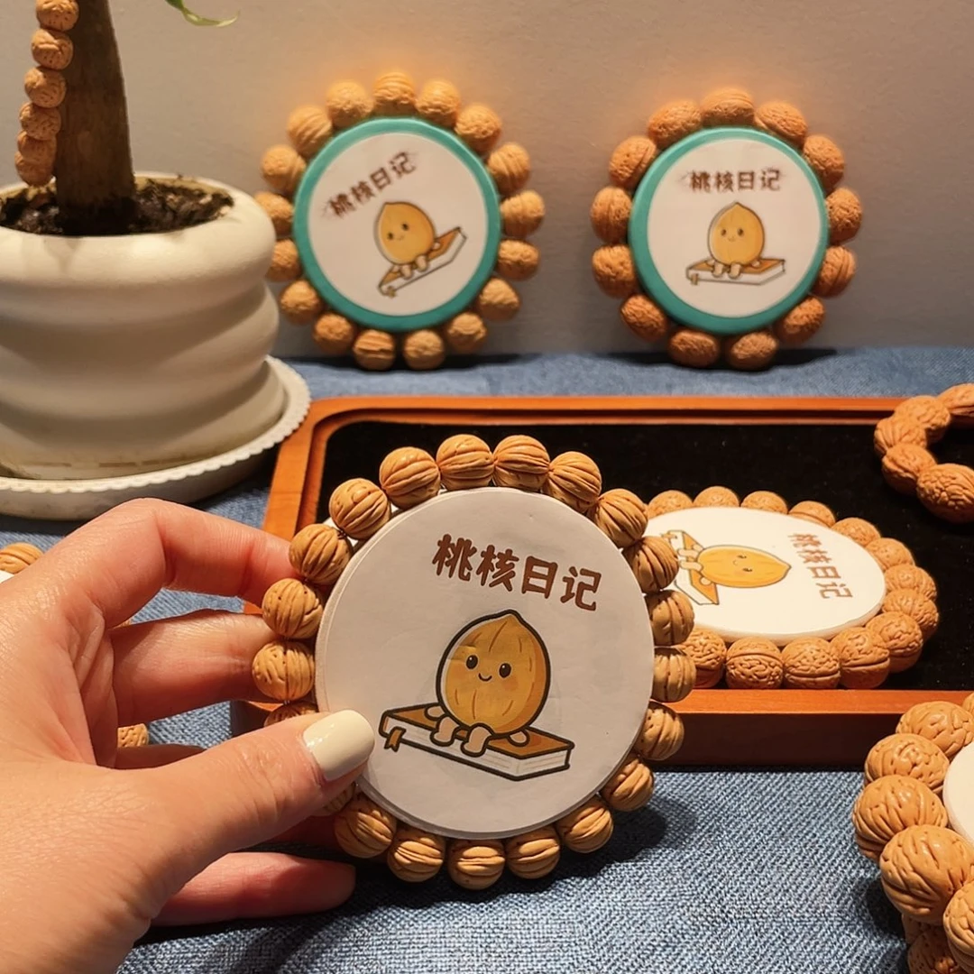 ***ㅤ桃核手串泡芙手串