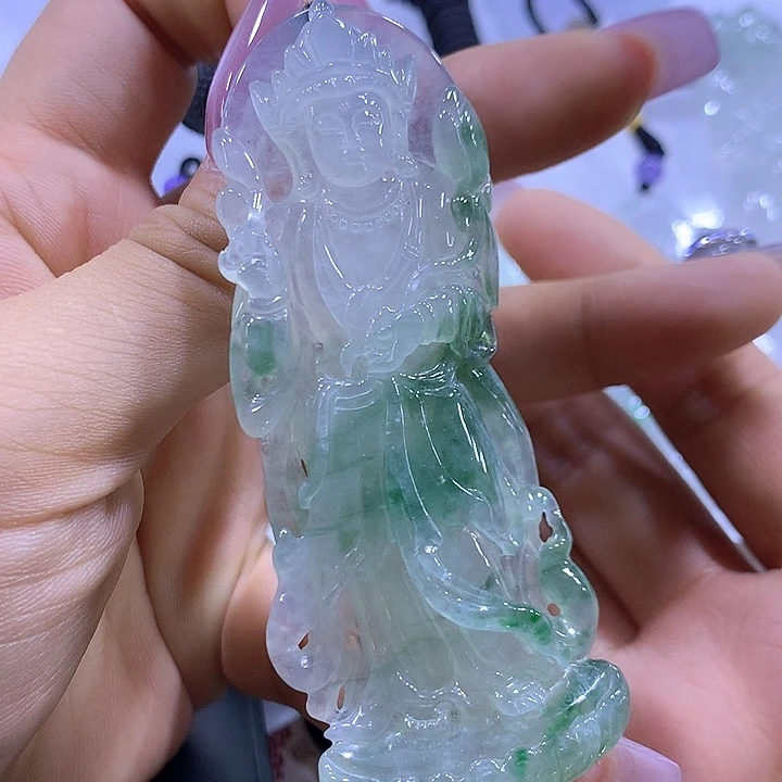 翡翠未镶嵌颈饰天然翡翠A货吊坠