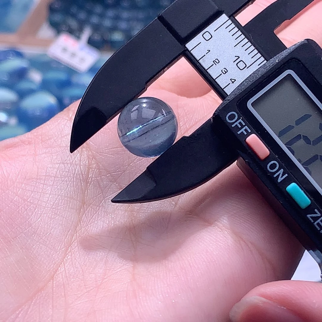 未镶嵌手链水晶椒***蟹鬼蓝单珠12mm120元