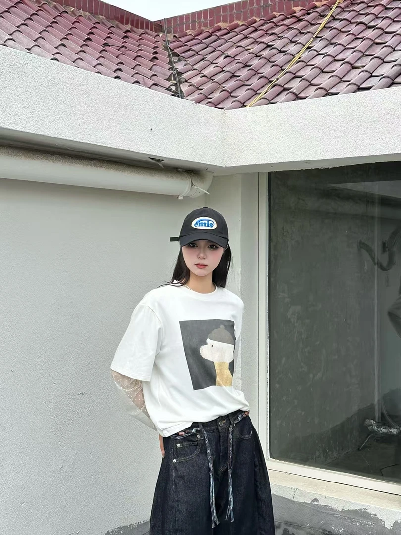 IN OASIS 早秋新款短袖（不含内搭）双色可选小众设计感2101