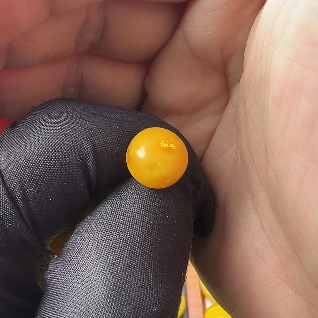未镶嵌颈饰蜜蜡*️**单珠