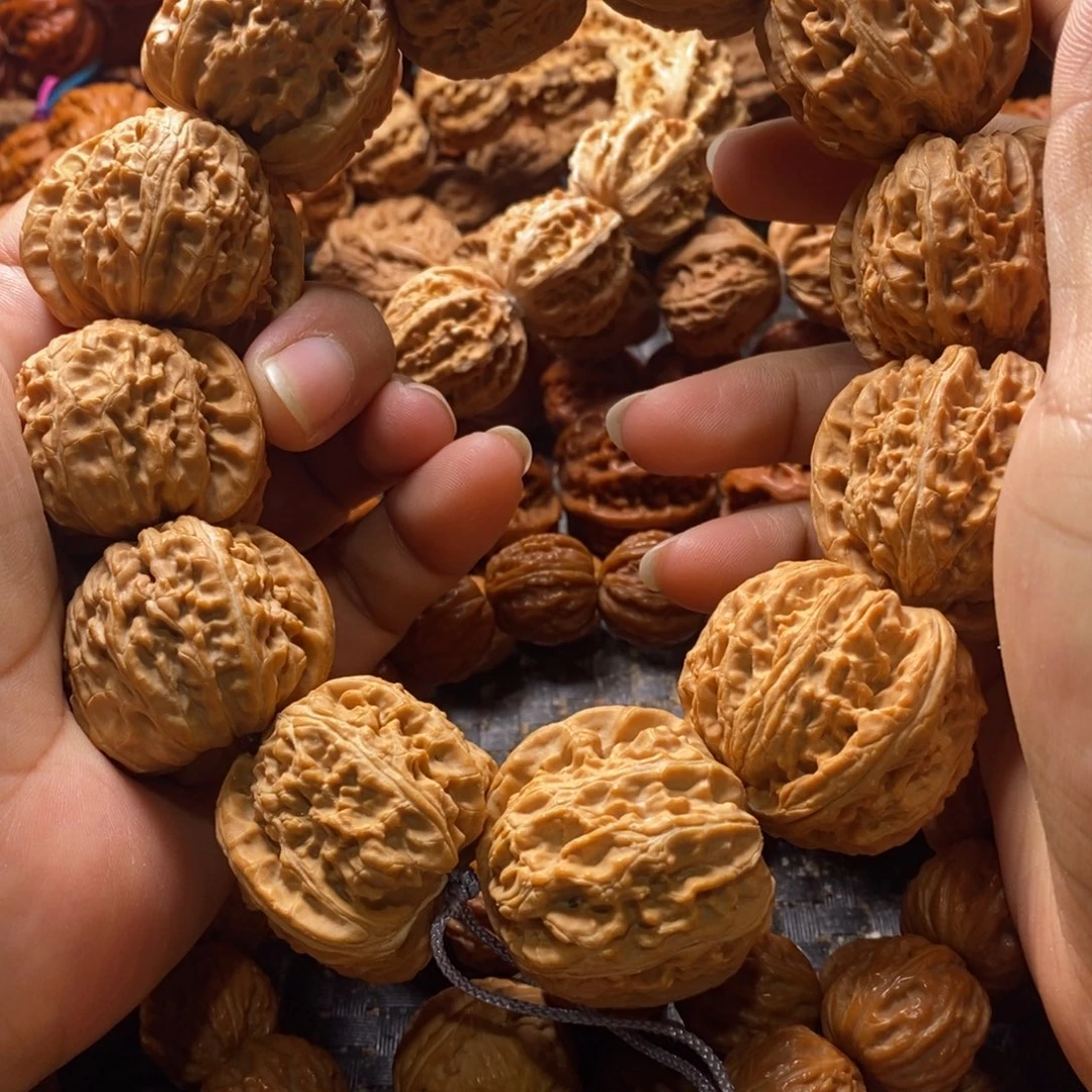 吊坠文玩核桃白狮子