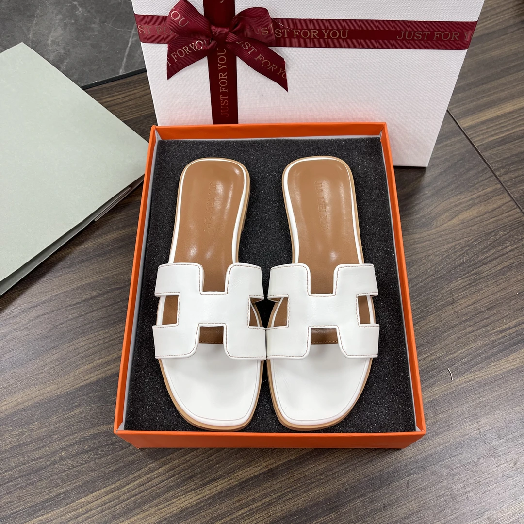 【羊纹】网红时尚外穿ing潮一字拖鞋女2025年夏季新款百搭沙滩凉拖