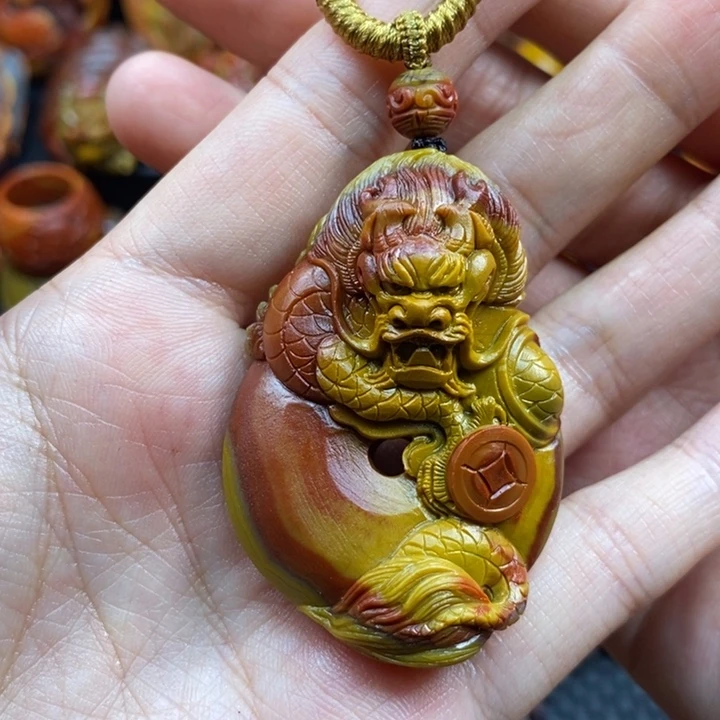 风***者玛瑙/玉髓未镶嵌挂件战国红挂件