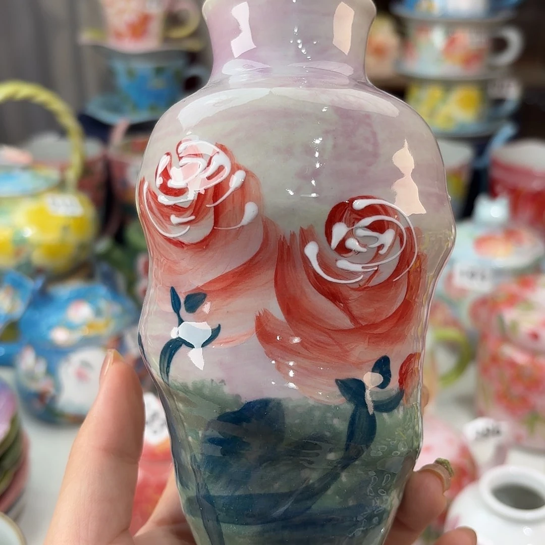 景德镇手绘高温釉下彩陶瓷茶具