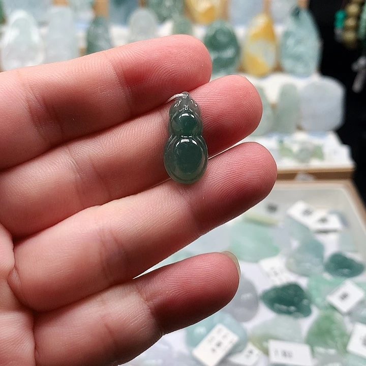 吊坠(不含链)未镶嵌翡翠33葫芦