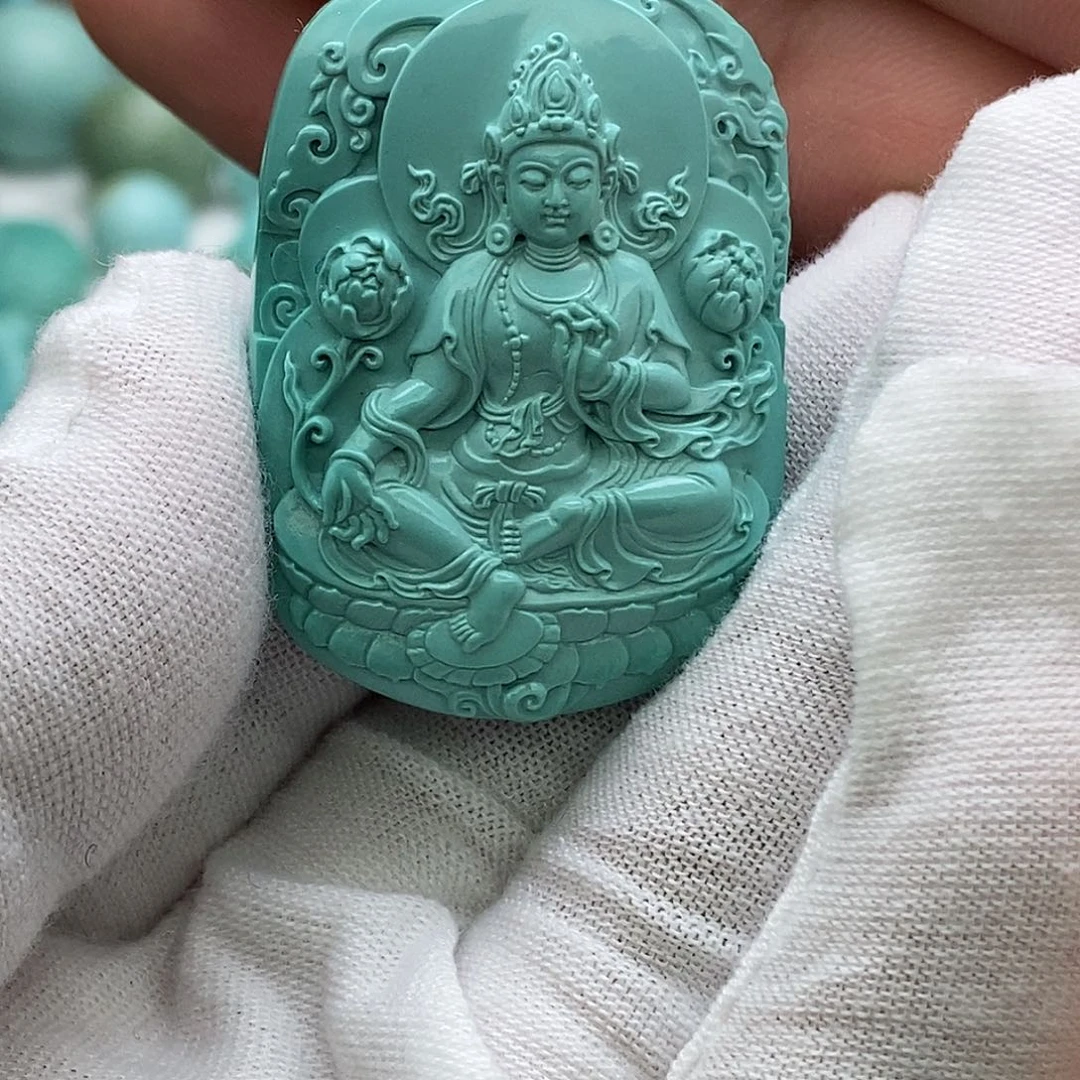 追***年绿松石未镶嵌戒指